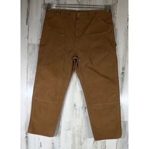 Carhartt Double Knee Work Pant 42x29.5 Brown Duck Canvas Heavyweight Vintage USA